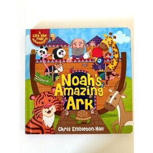 Noah's Ark Book Lift the Flap Interactive Book for Toddlers Christian Catholic